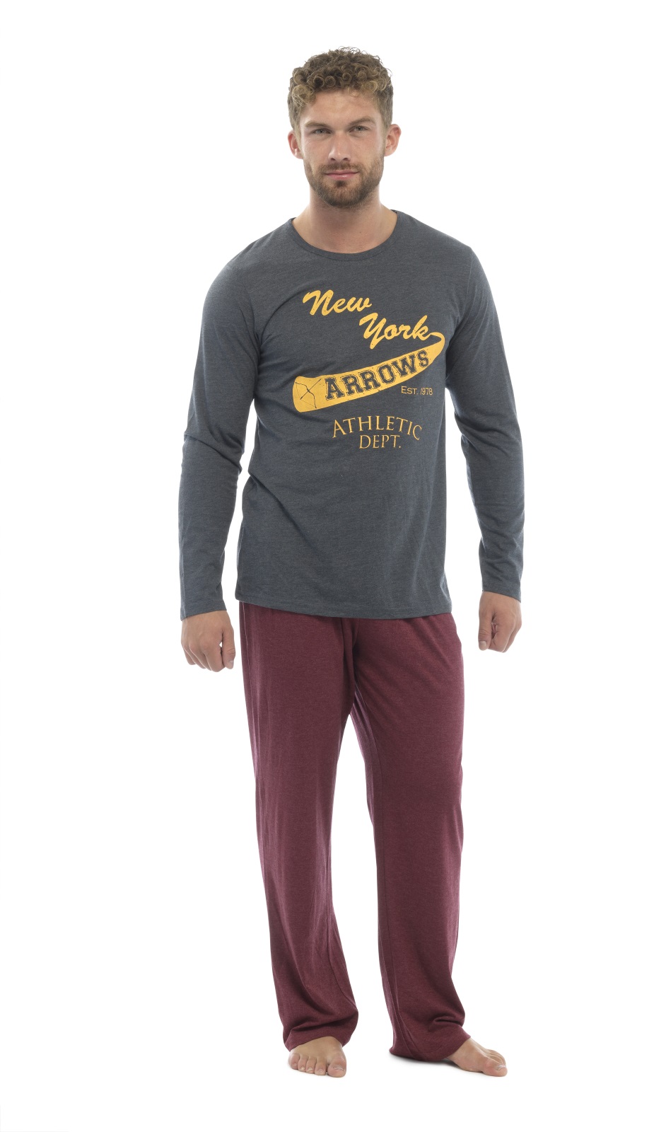 mens jogger pyjamas set